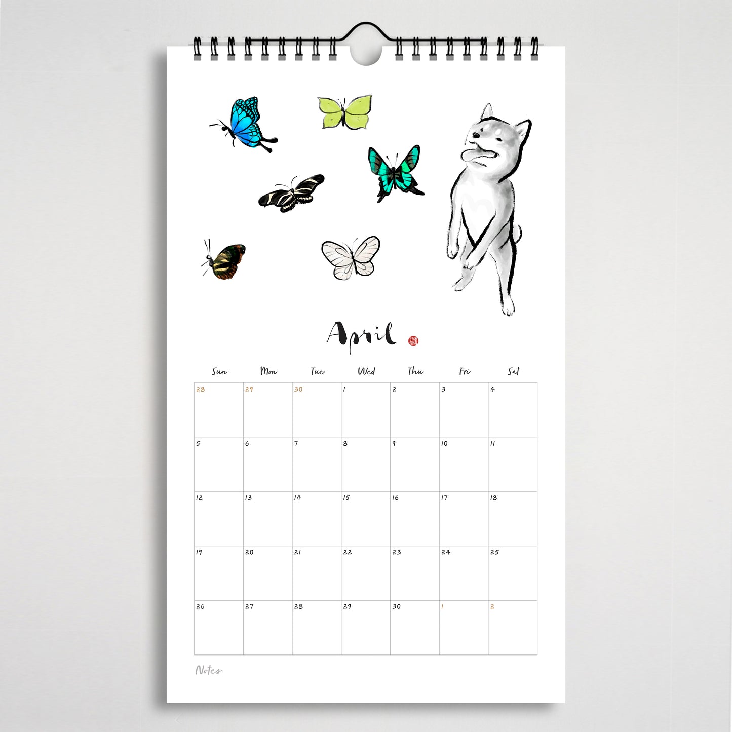 2026 Shiba Inu Appointment Wall Calendar – Hand-Illustrated Ink Art with 12 Favorite Things2026 Shiba Inu Appointment Wall Calendar – Hand-Illustrated Ink Art with 12 Favorite Things