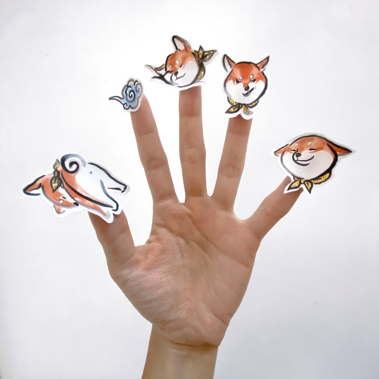 Shiba Inu Chronicle Sticker Sheet | Black and Tan