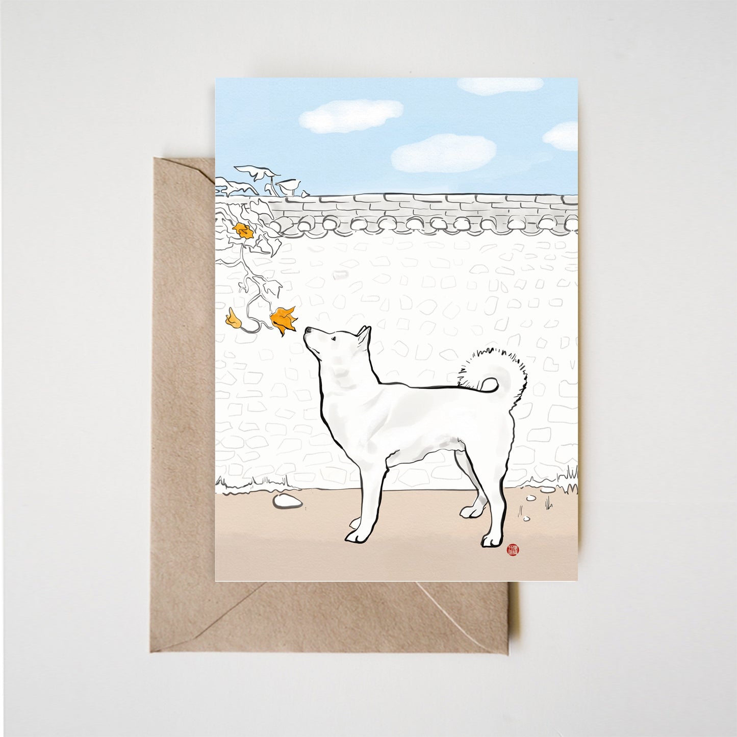 Jindo Gae Kiwa Greeting Card Set of 8