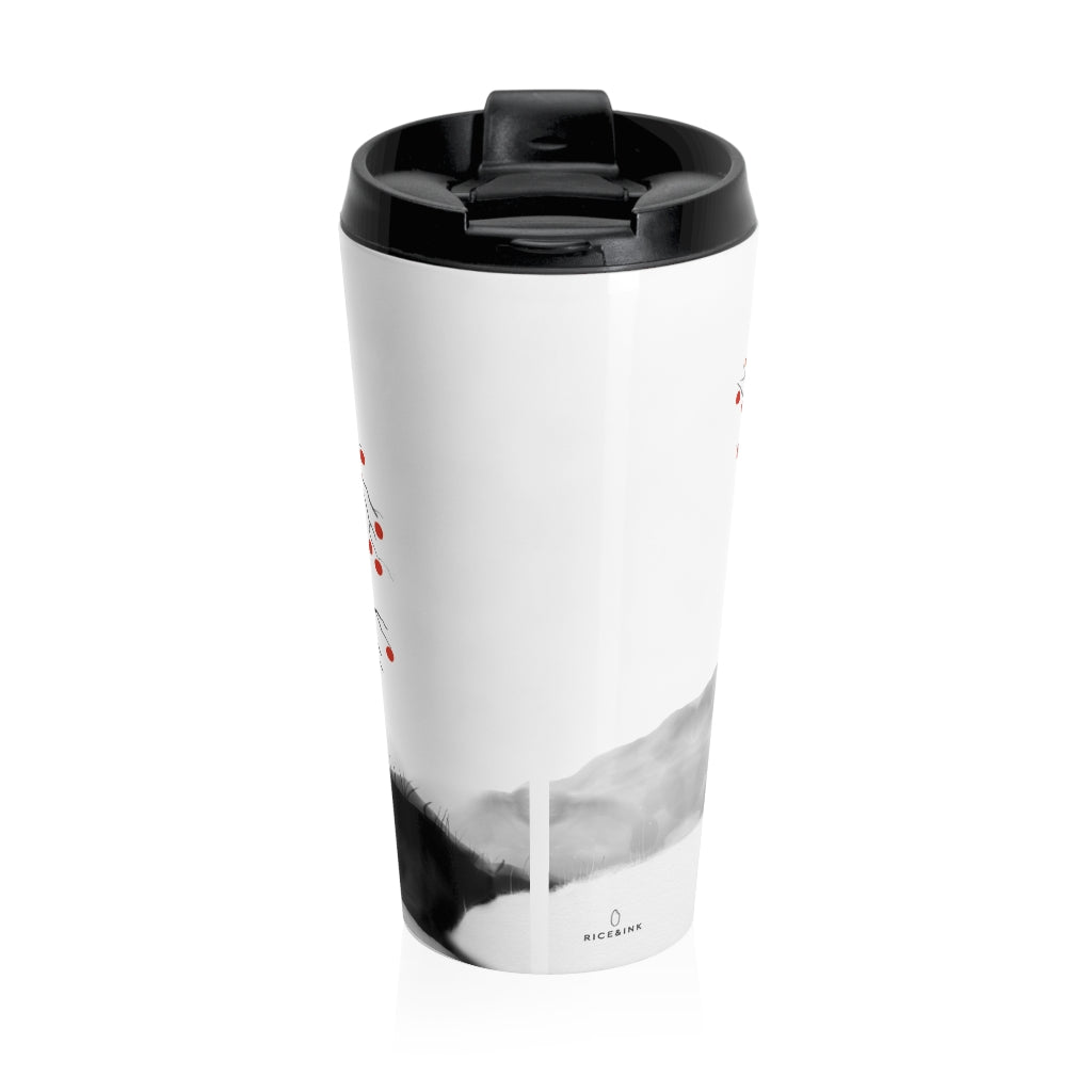 Persimmon Tree Stainless Steel Travel Mug