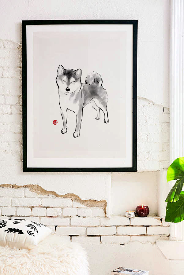 Shiba on a Sunny Day Art Print Poster