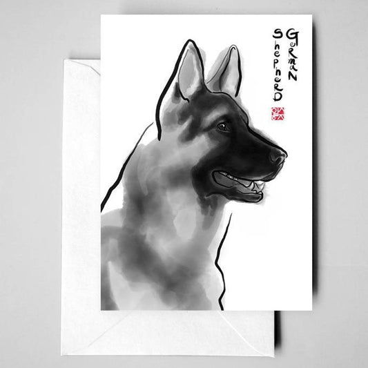 German Shepherd Greeting Card