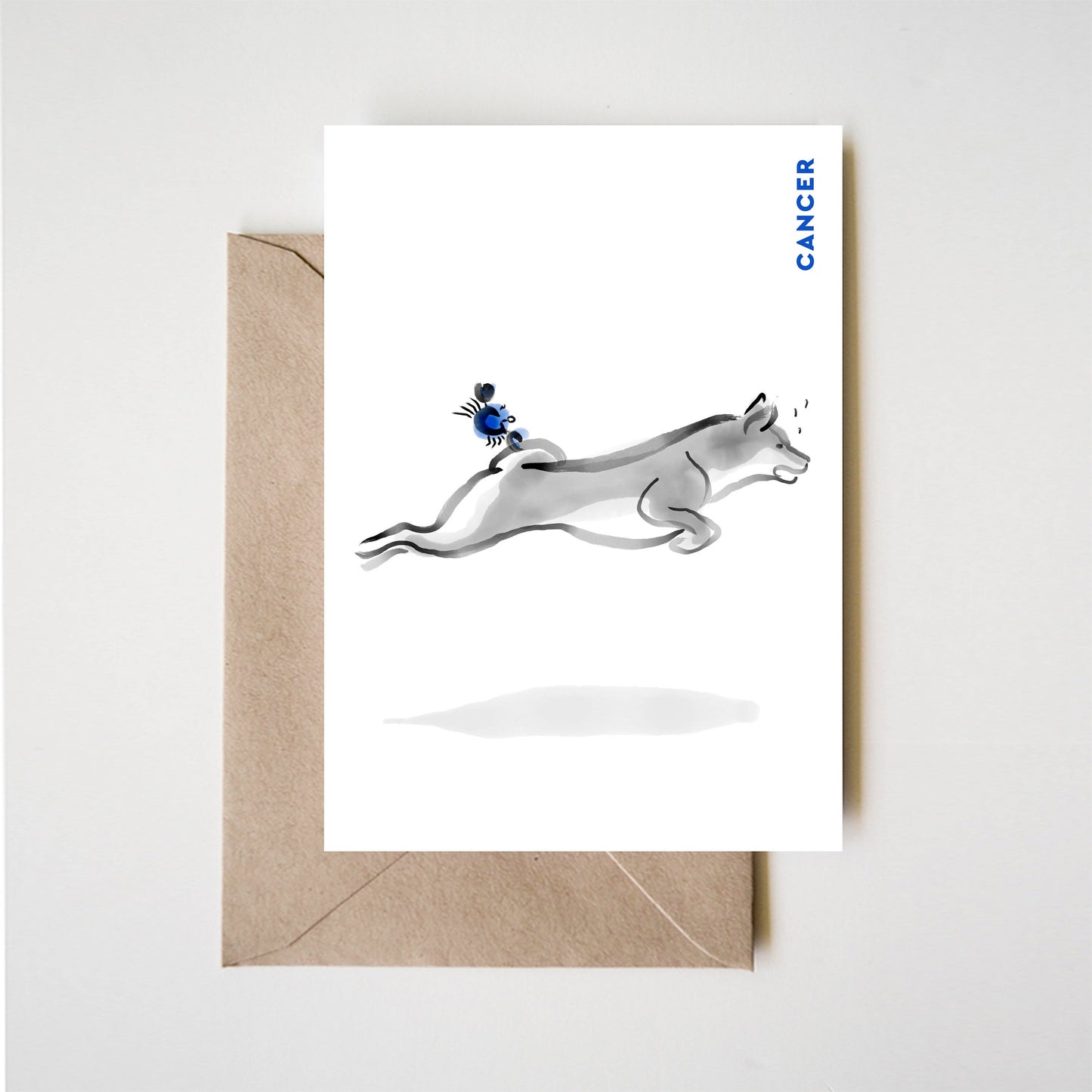 Horoscope Cancer Shiba Inu Greeting Card