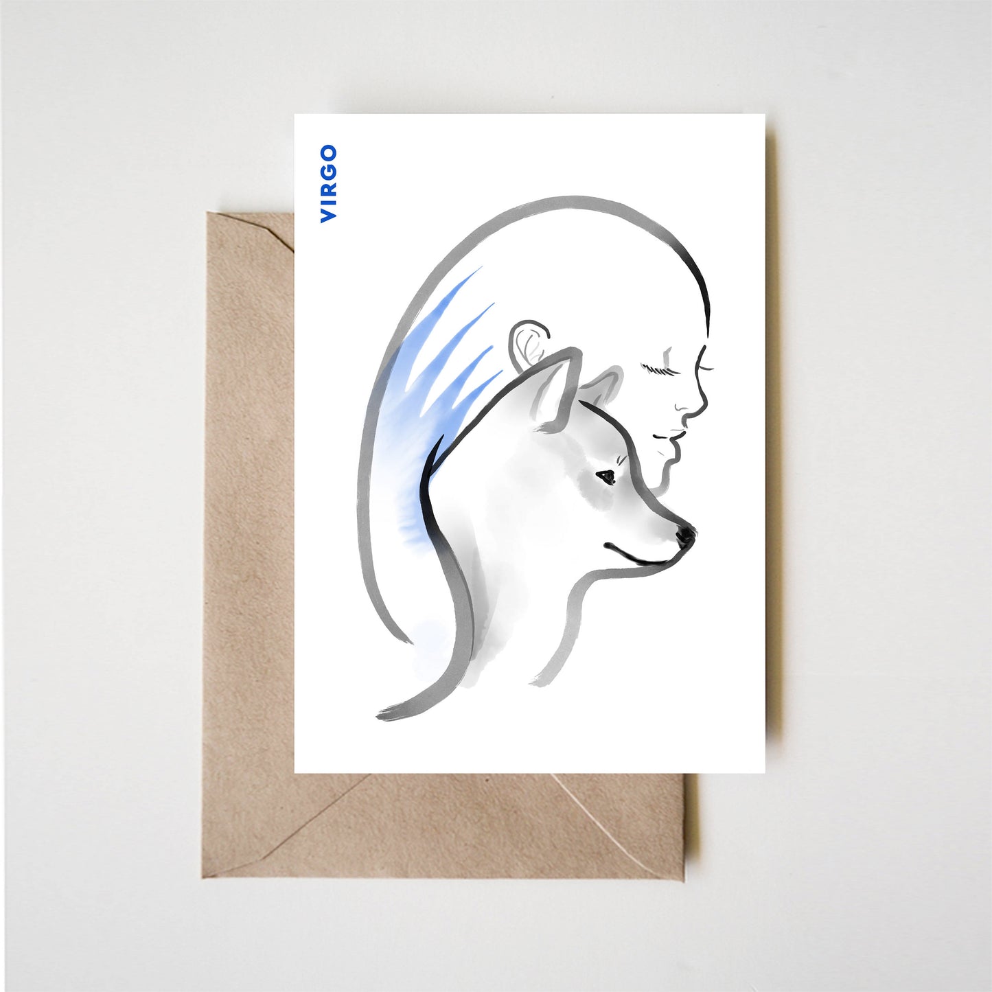Virgo Shiba Horoscope Card