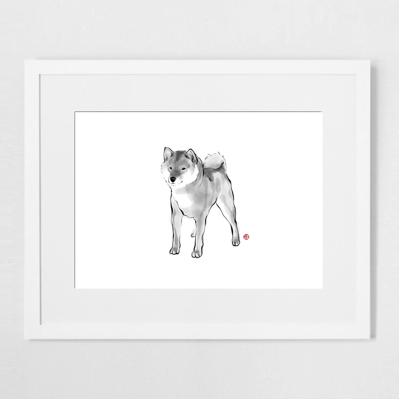 Handsome Shiba Inu Art Print