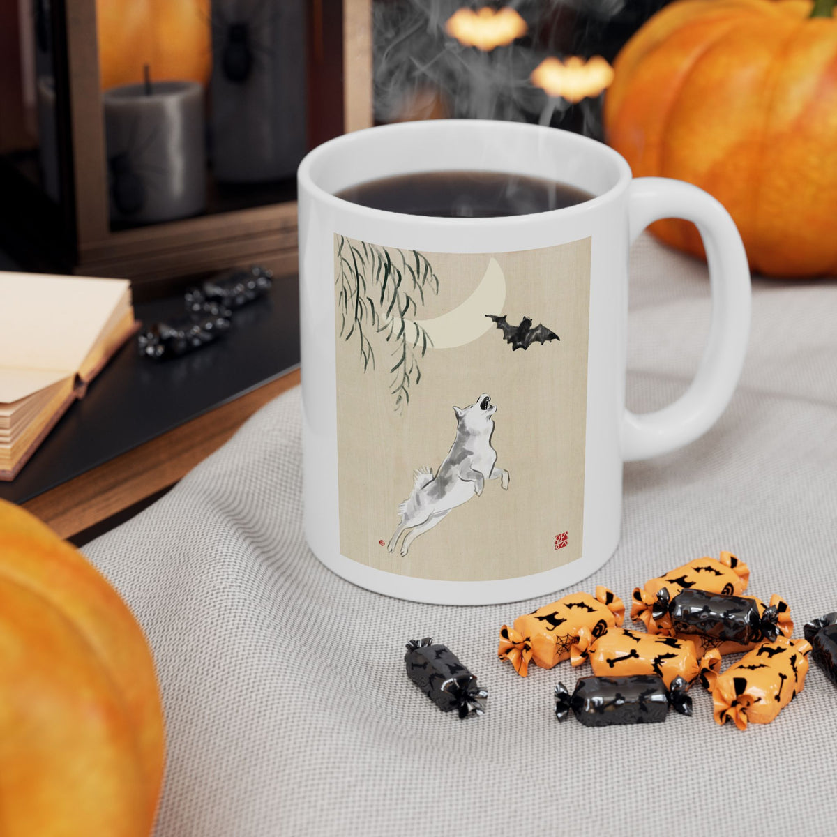 Japanese Minimalist Art Mug – Traditional Ink Landscape Ceramic Coffee Cup (11oz, 15oz)
