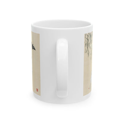 Japanese Minimalist Art Mug – Traditional Ink Landscape Ceramic Coffee Cup (11oz, 15oz)