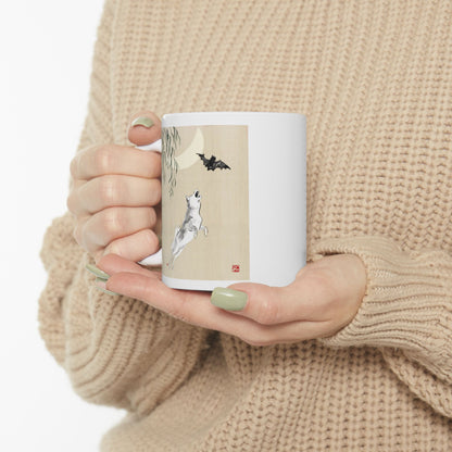 Japanese Minimalist Art Mug – Traditional Ink Landscape Ceramic Coffee Cup (11oz, 15oz)