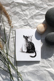 Two Cats Talking Greeting Card