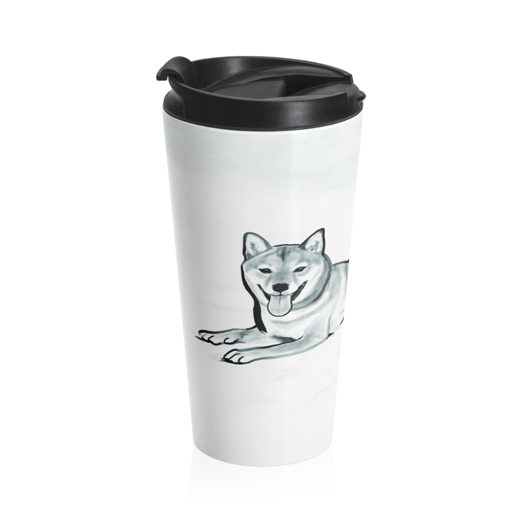 Shiba Inu Stainless Steel Travel Mug