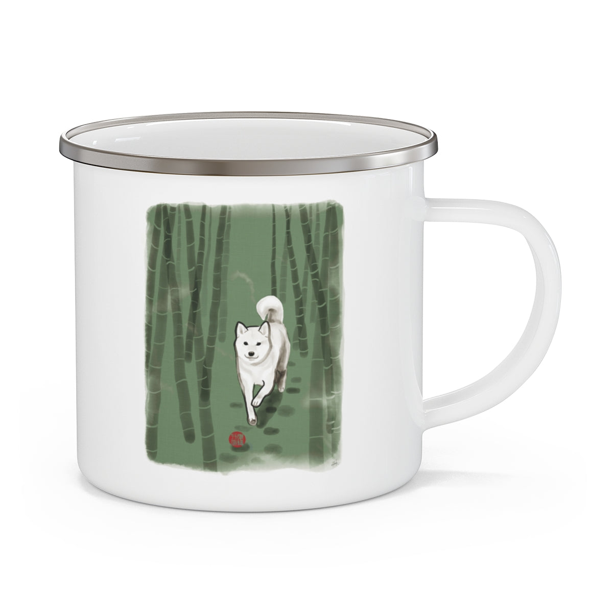 Shiba In Bamboo Forest Camping Mug