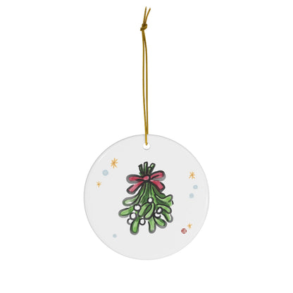 Running Shiba Inu Ceramic Ornament | Christmas Tree Deco Holidays Dog Pet Lovers Gift Cute Snow Jingle Bell Star