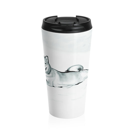 Shiba Inu Stainless Steel Travel Mug