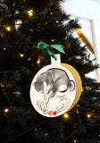 Merry Shiba Inu Holiday Ornament Card