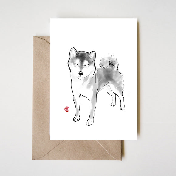 Shiba Inu on a Sunny day Greeting Card