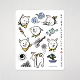 Shiba Inu Chronicle Sticker Sheet | Red