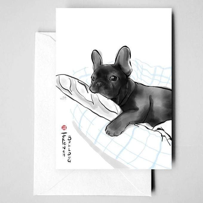 French Bulldog Greeting Card