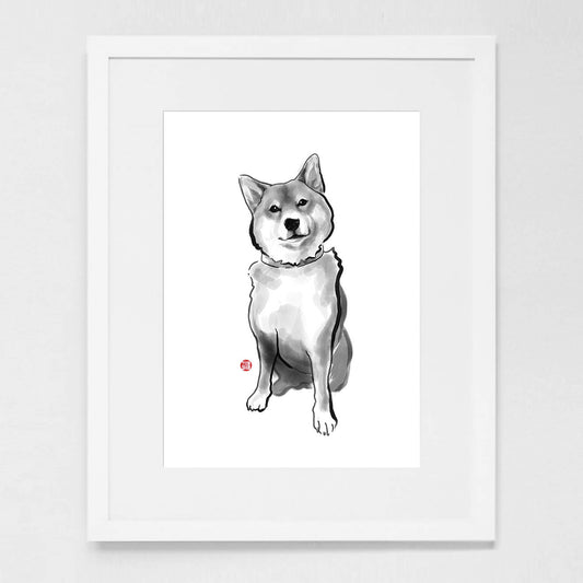 The Perfect Shiba Inu Art Print Poster