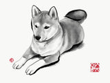 Custom Sumi Ink B&W Pet Portrait