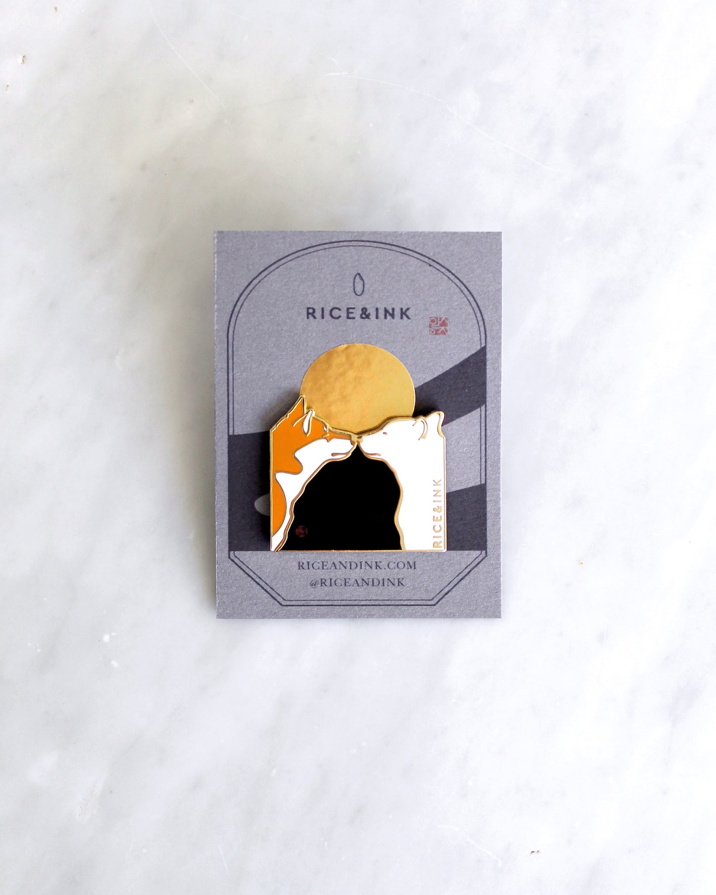 Shiba Love Enamel Pin