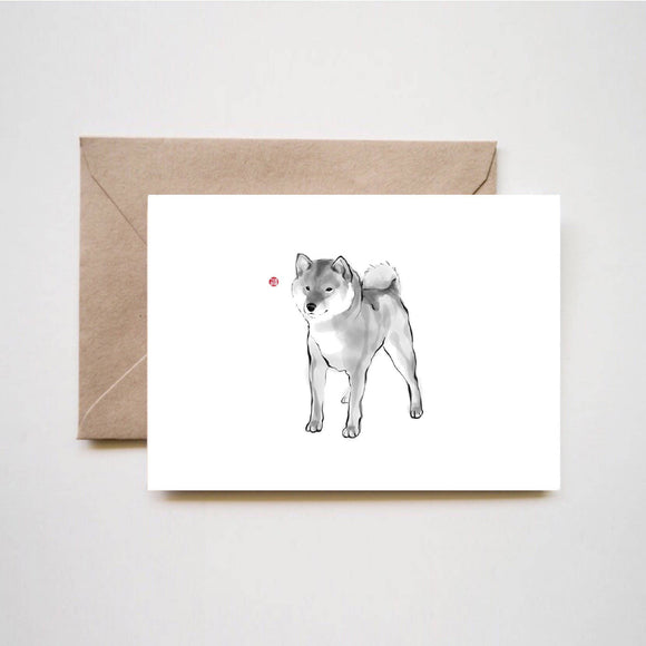 Handsome Shiba Inu Greeting Card