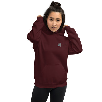 Embroidered Shiba Inu and Red Ball Unisex Hoodie | Sweatshirt Red Hearts Love Valentine's Day Gift Dog